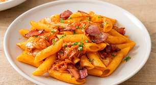 Penne especial com bacon para dar mais sabor ao dia a dia