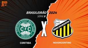 Coritiba x Novorizontino: onde assistir, escalações e arbitragem