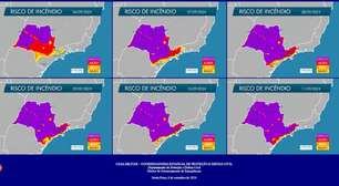 Defesa Civil do Estado estende alerta de risco elevado para incêndios e fala em calor de 39ºC em SP