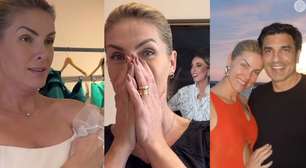 Ana Hickmann se emociona ao fazer 1ª prova de vestido de noivado e Edu Guedes entrega ansiedade: 'Não vejo a hora'