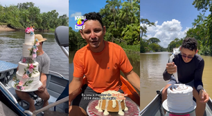 Confeiteiro 'raiz' ganha fama ao decorar bolos e doces em canoa na Ilha do Marajó (PA)