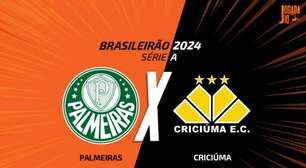 Palmeiras x Criciúma, AO VIVO, com a Voz do Esporte, às 14h30