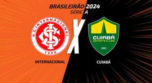 Internacional x Cuiabá: onde assistir, escalações e arbitragem