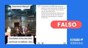 Marçal saiu de debate da TV Cultura em ambulância, ao contrário do que diz postagem