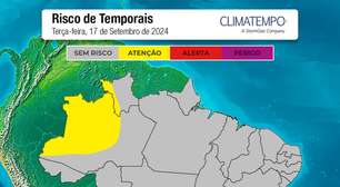 Terça-feira com pouca chuva e grande contraste de temperatura