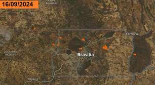 Fumaça e recorde de calor em Brasília