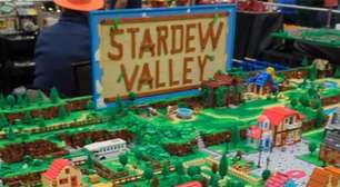 Fã cria maquete da cidade de Stardew Valley usando peças de LEGO