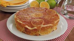 Bolo de laranja invertido: aprenda a receita decorada com rodelas