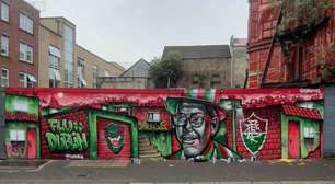 Tricolores produzem mural em homenagem ao Fluminense na Irlanda