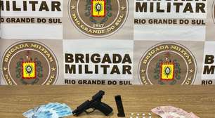 Homem armado com pistola municiada é preso em flagrante após abordagem em Canoas