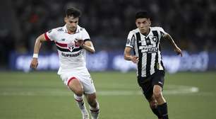 São Paulo vê Botafogo dominar primeiro tempo, mas consegue equilíbrio em empate sem gols no Rio