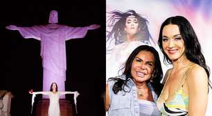 Além de show no Rock in Rio, Katy Perry reencontra Gretchen, vai ao Cristo Redentor e mais