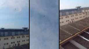 Vídeo exclusivo! Delivery de drogas com Drone na Penitenciária Modular Estadual de Charqueadas em plena luz do dia