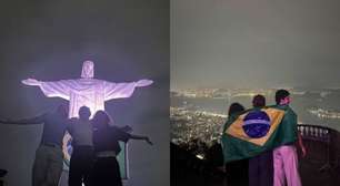 Shawn Mendes visita Cristo Redentor antes de show no Rock in Rio