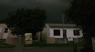 Granizo atinge cidades no Rio Grande do Sul e dia 'vira' noite