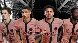 PSG divulga novo uniforme rosa e preto para a temporada 2024/25