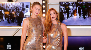 Marina Ruy Barbosa e Gigi Hadid vestem dourado em Paris