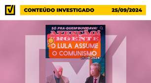 Lula não assumiu ser comunista, diferentemente do que afirma post