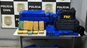 PRF e Polícia Civil prendem homem com 207kg de drogas na BR-392