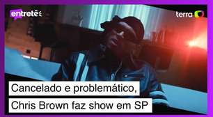 Cancelado e problemático, Chris Brown faz show no Brasil