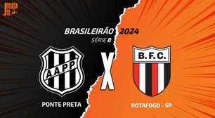 Ponte Preta x Botafogo-SP: escalações, onde assistir e arbitragem