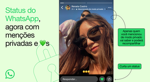 Novidades no WhatsApp: curtidas e menções privadas no status chegam nos próximos dias
