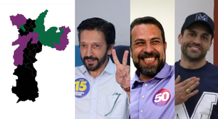 Nunes vence em 17 zonas eleitorais, Boulos em 20 e Marçal em outras 20; confira