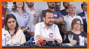 Boulos diz que 1º turno 'não foi normal' e que representa a 'mudança' em disputa com Nunes