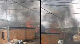 Vídeo: Incêndio avança sobre 6 casas no Campo da Tuca e deixa 18 desabrigados em Porto Alegre