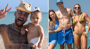 Neymar compartilha foto com 'erro de edição' na barriga de amiga; confira