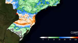 Perigo: chuva volumosa no Sul com possibilidade de transtornos