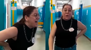 Professora imita sirene escolar para anunciar fim da votação nas eleições e viraliza; veja vídeo