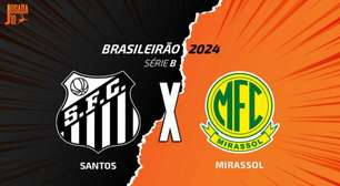 Santos x Mirassol: escalações, onde assistir e arbitragem