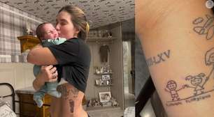 Virginia Fonseca 'atualiza' tatuagens dos filhos, homenageia José Leonardo e avalia chances de aumentar a família