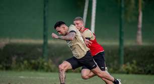 Elenco do Vitória focou em finalizações no treino da última quinta-feira