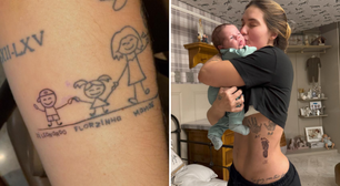 Virgina faz tatuagens em homenagem a José Leonardo; veja