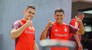 Rogel, Fernando e Borré voltam a treinar e animam Inter para o Gre-Nal de sábado