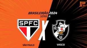 São Paulo x Vasco: onde assistir, escalações e arbitragem