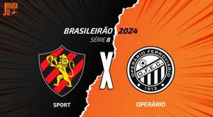 Sport x Operário-PR: onde assistir, escalações e arbitragem