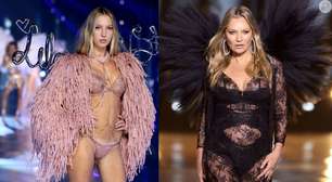 Lila, filha da lendária Kate Moss, estreia ao lado da mãe no Victoria's Secret Show 2024 e é detonada por catwalk: 'Nepotismo foi longe'