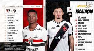 Com novidades, São Paulo e Vasco estão definidos para jogo do Brasileirão