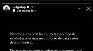 Ex-BBB Gabriel Fop faz forte desabafo e reclama da fama: 'Tomaram minha alegria'