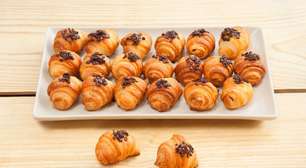 Mini croissant de banana: deixe o seu café da tarde mais especial