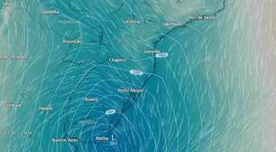 Ciclone extratropical se forma esta semana entre o RS e Uruguai