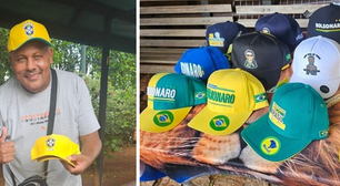 Comerciante roda o Brasil vendendo bonés personalizados de Bolsonaro