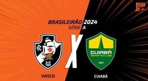 Vasco x Cuiabá: onde assistir, escalações e arbitragem