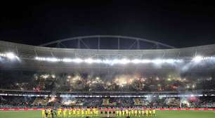 Confira como foi a festa da torcida do Botafogo antes do duelo contra o Peñarol