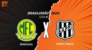 Mirassol x Ponte Preta: onde assistir, escalações e arbitragem