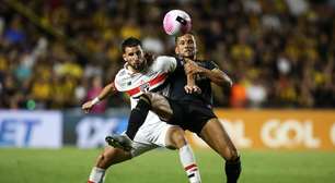 São Paulo marca no final e fica no empate com o Criciúma