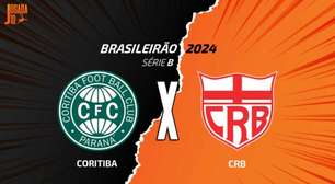 Coritiba x CRB: onde assistir, escalações e arbitragem